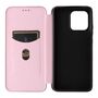 F�r Motorola Moto G86 5G Carbon Faser Textur Flip Schutz H�lle Rosa