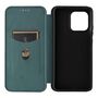 F�r Motorola Moto G86 5G Carbon Faser Textur Flip Schutz H�lle Gr�n