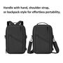 F�r DJI Mini 5 Pro Kunstleder Rucksack Tragetasche Schwarz