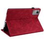 F�r Lenovo Idea Tab 11 Schmetterling Design Kunstleder Tasche Rot