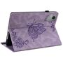 F�r Lenovo Idea Tab 11 Schmetterling Design Kunstleder Tasche Lila