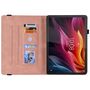 F�r Lenovo Idea Tab 11 Schmetterling Design Kunstleder Tasche Pink