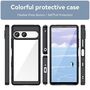 F�r Sony Xperia 10 VII Colorful Series TPU Acryl Schutz H�lle Schwarz