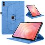 F�r Samsung Galaxy Tab S11 Ultra 360 Grad Baum Kunstleder Tasche Blau