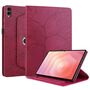 F�r Samsung Galaxy Tab S11 Ultra 360 Grad Baum Kunstleder Tasche Rot