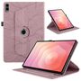 F�r Samsung Galaxy Tab S11 Ultra 360 Grad Baum Kunstleder Tasche Pink
