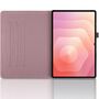 F�r Samsung Galaxy Tab S11 Ultra 360 Grad Baum Kunstleder Tasche Pink