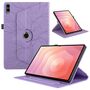 F�r Samsung Galaxy Tab S11 Ultra 360 Grad Baum Kunstleder Tasche Lila
