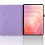 F�r Samsung Galaxy Tab S11 Ultra 360 Grad Baum Kunstleder Tasche Lila