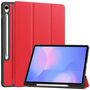 F�r Samsung Galaxy Tab S10 FE Plus 3folt Wake UP Tasche H�lle Rot
