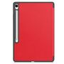 F�r Samsung Galaxy Tab S10 FE Plus 3folt Wake UP Tasche H�lle Rot
