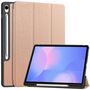 F�r Samsung Galaxy Tab S10 FE Plus 3folt Wake Tasche H�lle Rose Gold