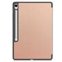 F�r Samsung Galaxy Tab S10 FE Plus 3folt Wake Tasche H�lle Rose Gold