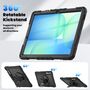 F�r Samsung Galaxy Tab S10 FE Plus H�lle Halter & Schultergurt Schwarz