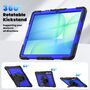 F�r Samsung Galaxy Tab S10 FE Plus H�lle Halter & Schultergurt Blau