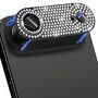 F�r Apple iPhone 17 Air Kamera Diamant Design Schutz Metall Schwarz