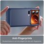 F�r Xiaomi 17 Pro Carbon Fiber Brushed Design TPU Schutz H�lle Blau