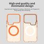 F�r Xiaomi 17 Pro Candy Design Magsafe Hybrid TPU Schutzh�lle Orange