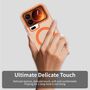 F�r Xiaomi 17 Pro Candy Design Magsafe Hybrid TPU Schutzh�lle Orange