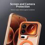 F�r Xiaomi 17 Pro Candy Design Magsafe Hybrid TPU Schutzh�lle Orange