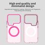 F�r Xiaomi 17 Pro Candy Design Magsafe Hybrid TPU Schutzh�lle Pink