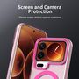 F�r Xiaomi 17 Pro Candy Design Magsafe Hybrid TPU Schutzh�lle Pink