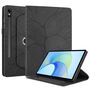 F�r Samsung Galaxy Tab S10 FE Plus 360 Baum Kunstleder Tasche Schwarz