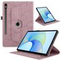 F�r Samsung Galaxy Tab S10 FE Plus 360 Baum Kunstleder Tasche Pink