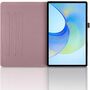 F�r Samsung Galaxy Tab S10 FE Plus 360 Baum Kunstleder Tasche Pink