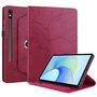F�r Samsung Galaxy Tab S10 FE Plus 360 Baum Kunstleder Tasche Rot