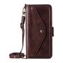F�r Fairphone 6 Crossbody Echtleder Kartenfach Schutz H�lle Braun