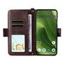 F�r Fairphone 6 Crossbody Echtleder Kartenfach Schutz H�lle Braun