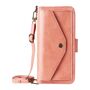 F�r Fairphone 6 Crossbody Echtleder Kartenfach Schutz H�lle Pink