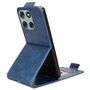 F�r Motorola Moto G56 5G Magnetische Flip Kunstleder Schutz H�lle Blau