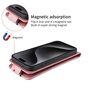 F�r Motorola Moto G56 5G Magnetische Flip Kunstleder Schutz H�lle Pink