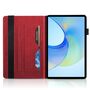 F�r Samsung Galaxy Tab S10 FE Plus Kunstleder Baum Design Tasche Rot