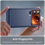 F�r Xiaomi 17 Pro Max Carbon Brushed Design TPU Schutz H�lle Blau