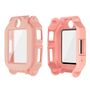 F�r Imoo Watch Phone Z6 / Z6A / Z6 Pro Kunststoff H�lle + 9H Glas Pink