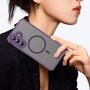 MagSafe Magnet Handyh�lle f�r Samsung Galaxy A Kameraschutz Hardcover Matt Case