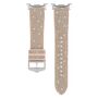 F�r Samsung Galaxy Watch 8 / 8 Classic Glitzer Silikon Band Rose Gold