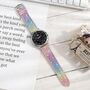 F�r Samsung Galaxy Watch 8 / 8 Classic Glitzer Silikon Armband Bunt
