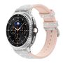 F�r Samsung Galaxy Watch 8 / 8 Classic Glitzer Silikon Leder-Optik Armband