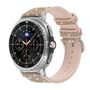F�r Samsung Galaxy Watch 8 / 8 Classic Glitzer Silikon Leder-Optik Armband