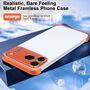 F�r Apple iPhone 17 Pro Max Titan Rahmen H�lle mit Kameraschutz Orange