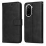 F�r Xiaomi Poco M7 4G Classic Flip Kunstleder Wallet H�lle Schwarz