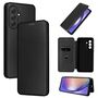 F�r Samsung Galaxy A57 5G Carbon Textur Flip Schutzh�lle Schwarz