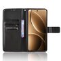 F�r Xiaomi Poco F7 Pro 5G / F7 Ultra Flip Kunstleder H�lle Schwarz