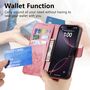 F�r Xiaomi 15T Pro Kunstleder Schmetterling Book Wallet H�lle Pink