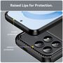 F�r Xiaomi Poco F8 Pro Carbon Brushed Design TPU Schutzh�lle Schwarz
