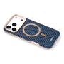 F�r Apple iPhone 17 Pro Max ESEBLE Kunstleder TPU Magnet H�lle Blau